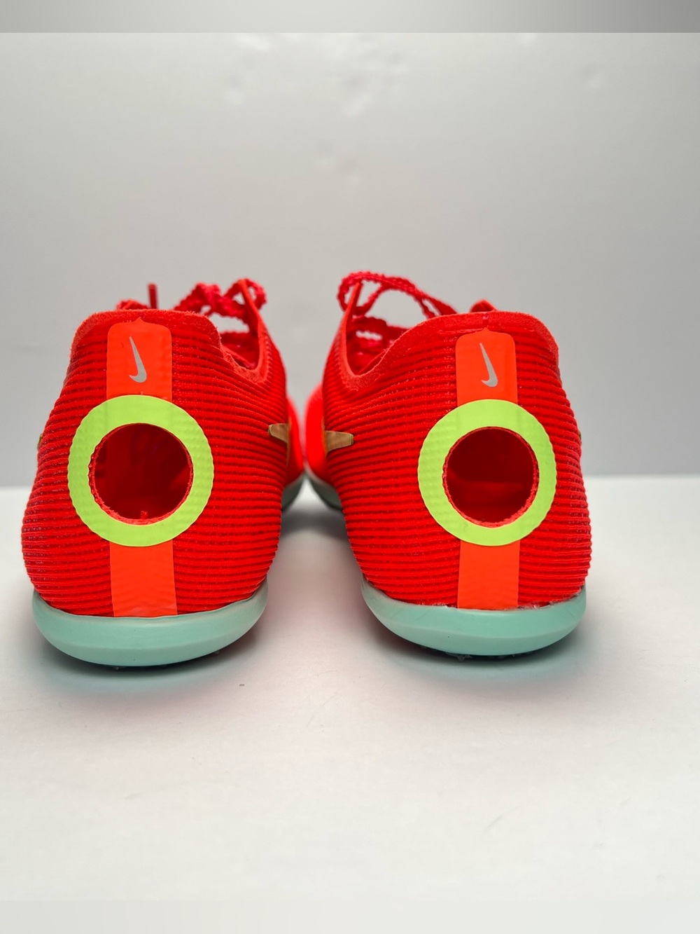 Nike Spike Zoom Mamba 6 Men’s Sz 8.5 Bright Crimson Volt Shoes -Spike No Include